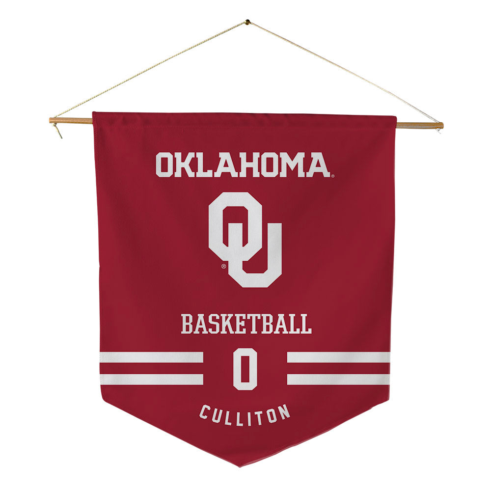 Oklahoma - NCAA Women's Basketball : Beatrice Culliton - Pennant - 18" x 21"-0