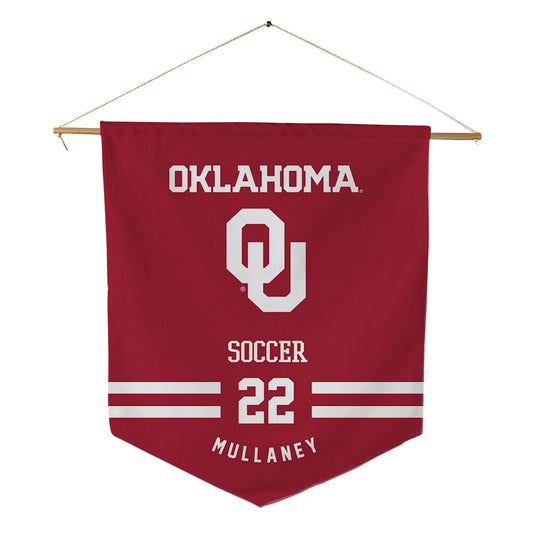 Oklahoma - NCAA Women's Soccer : Brenlin Mullaney - Pennant - 18" x 21"-0