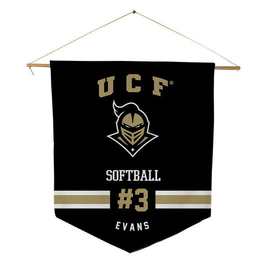 Central Florida - NCAA Softball : Aubrey Evans - Pennant - 18" x 21"-0