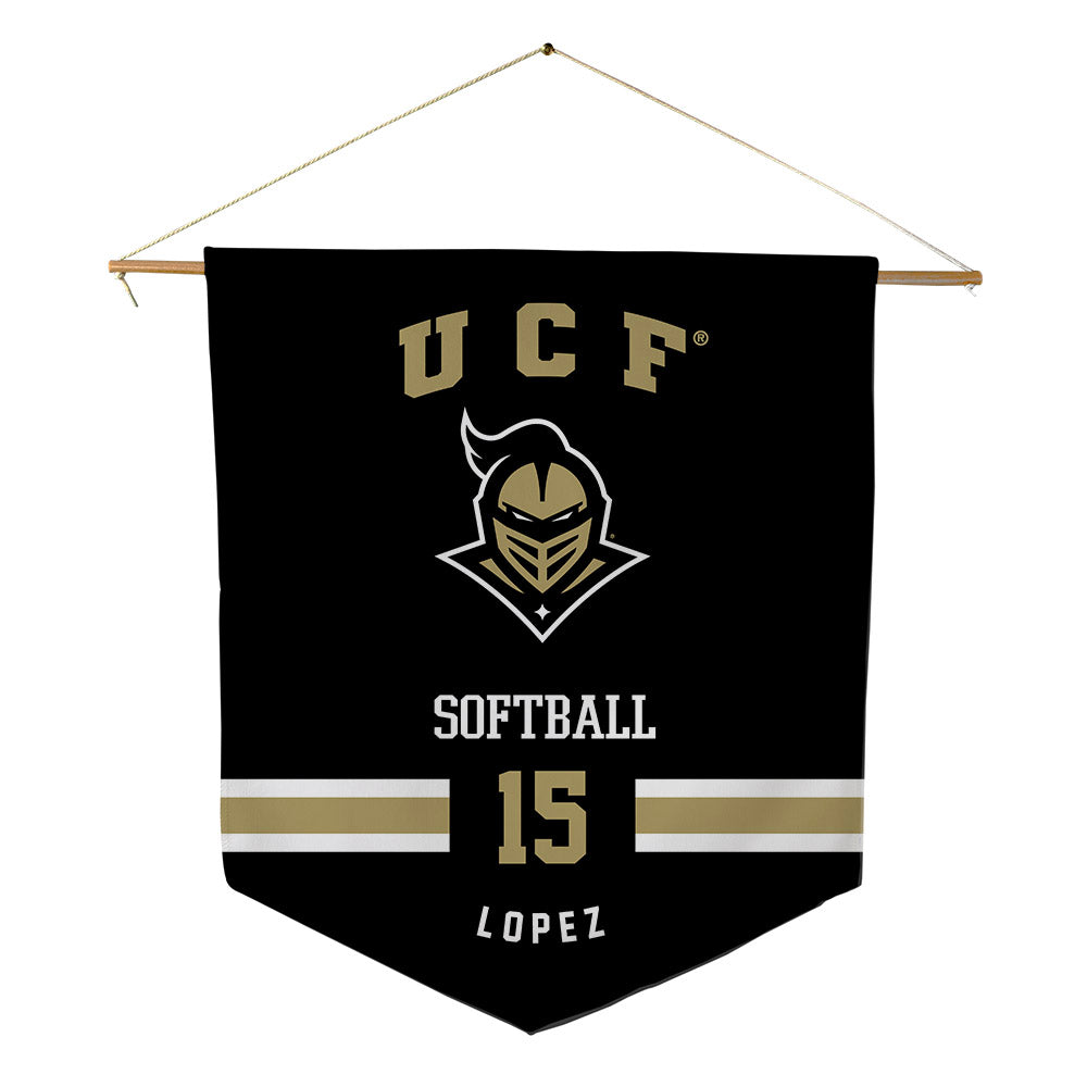 Central Florida - NCAA Softball : Yessenia Lopez - Pennant - 18" x 21"-0