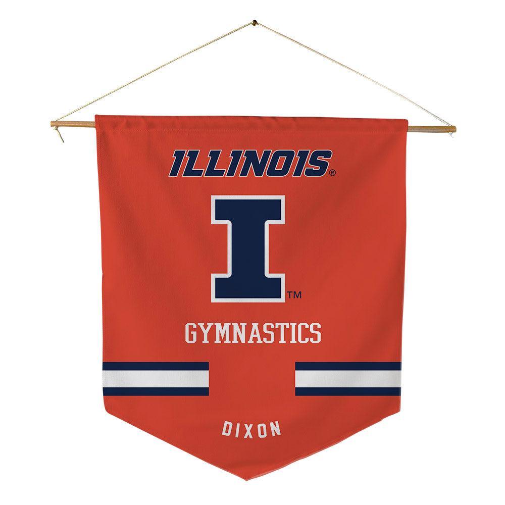 Illinois - NCAA Women's Gymnastics : Skylar Ray Dixon - Pennant - 18" x 21"-0