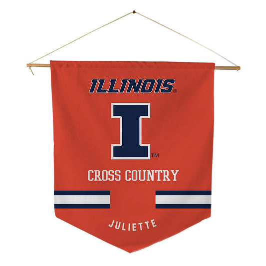 Illinois - NCAA Men's Cross Country : Shawn Juliette - Pennant - 18" x 21"-0