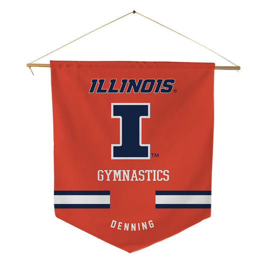 Illinois - NCAA Women's Gymnastics : Destiny Denning - Pennant - 18" x 21"-0