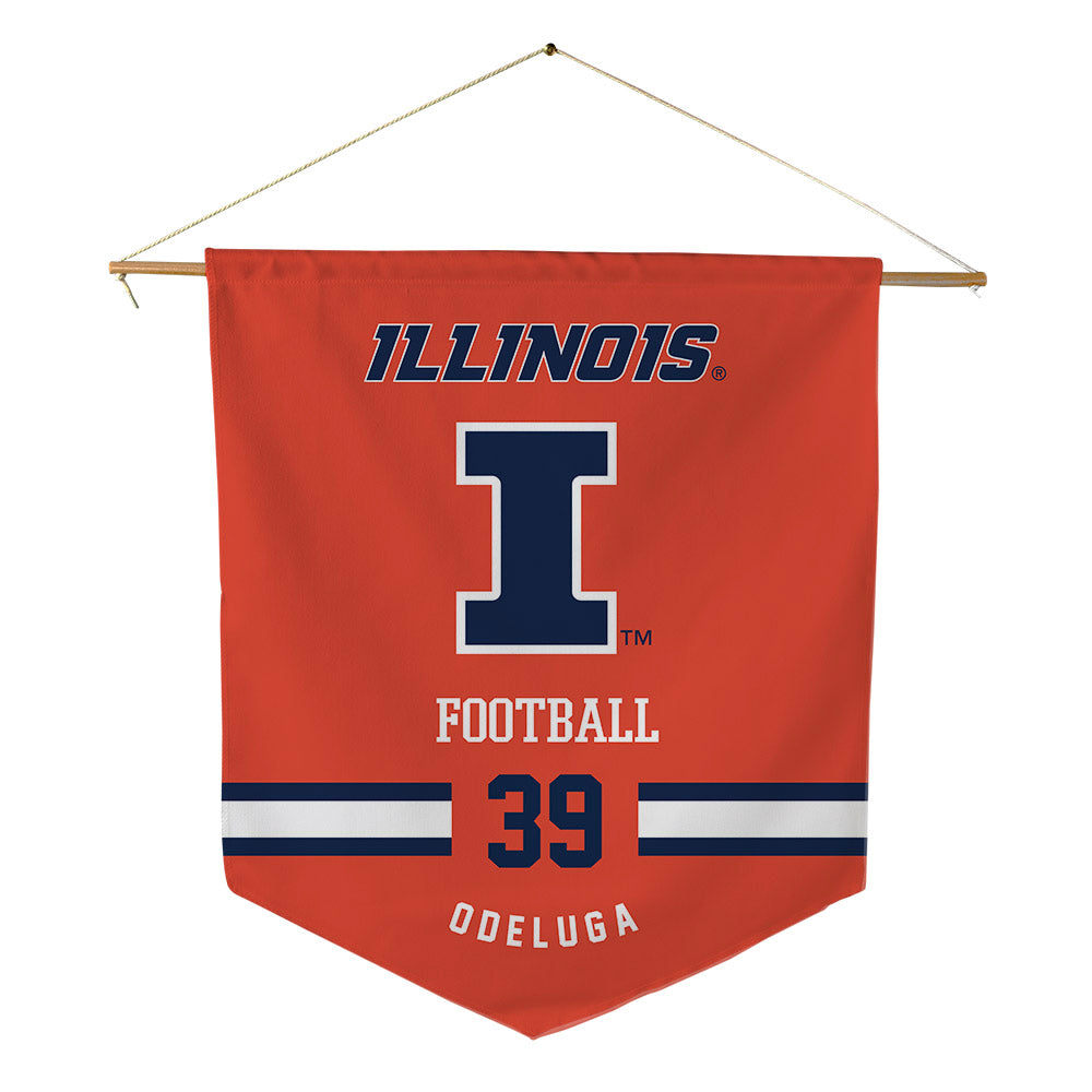 Illinois - NCAA Football : Kenenna Odeluga - Pennant - 18" x 21"-0