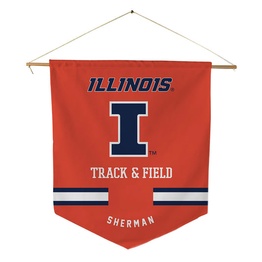 Illinois - NCAA Men's Track & Field (Outdoor) : Zac Sherman - Pennant - 18" x 21"-0