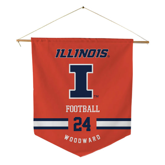 Illinois - NCAA Football : Vernon Woodward - Pennant - 18" x 21"-0