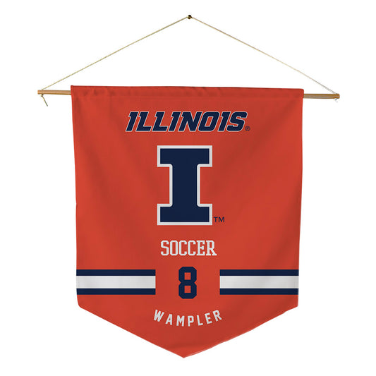 Illinois - NCAA Women's Soccer : Sophia Wampler - Pennant - 18" x 21"-0