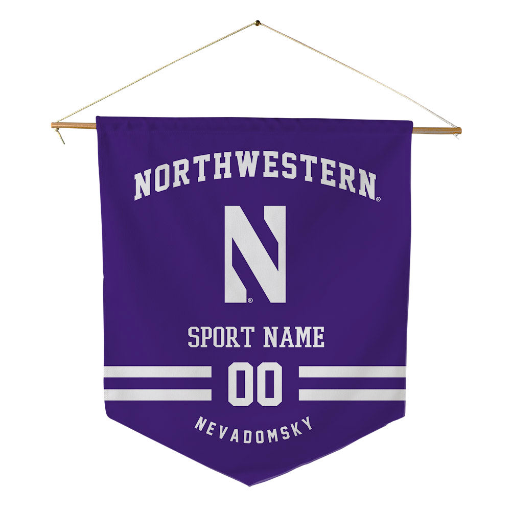 Northwestern - NCAA Women's Soccer : Presley Nevadomsky - Pennant - 18" x 21"-0