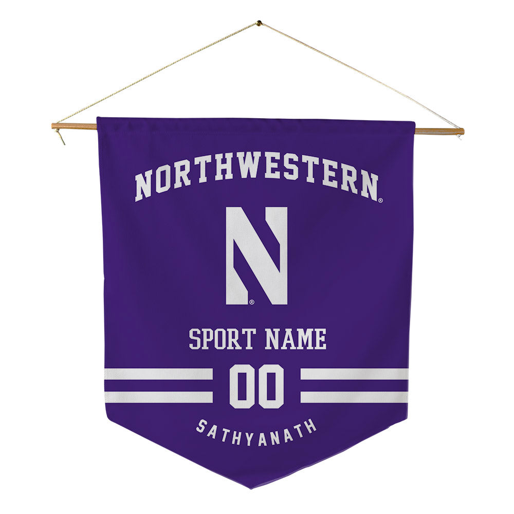 Northwestern - NCAA Women's Fencing : Kailing Sathyanath - Pennant - 18" x 21"-0