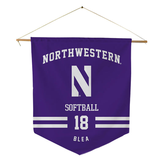 Northwestern - NCAA Softball : Emma Blea - Pennant - 18" x 21"-0