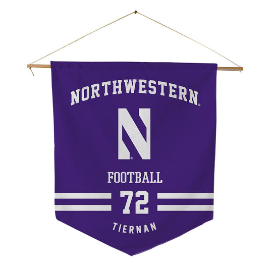 Northwestern - NCAA Football : Caleb Tiernan - Pennant - 18" x 21"-0