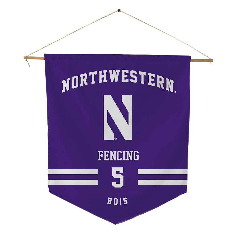 Northwestern - NCAA Women's Fencing : Adele Bois - Pennant - 18" x 21"-0