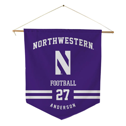 Northwestern - NCAA Football : Daniel Anderson - Pennant - 18" x 21"-0