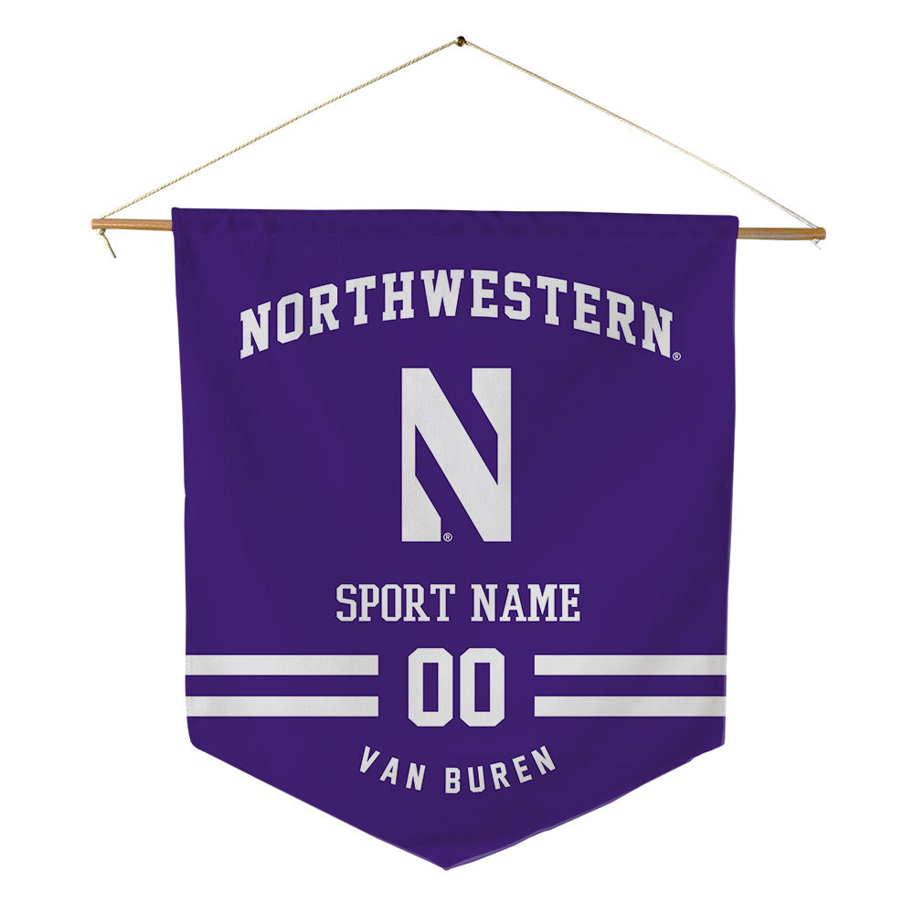 Northwestern - NCAA Football : Blake Van Buren - Pennant - 18" x 21"-0