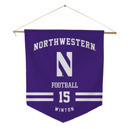 Northwestern - NCAA Football : Sean Winton - Pennant - 18" x 21"-0