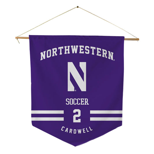 Northwestern - NCAA Women's Soccer : Liz Cardwell - Pennant - 18" x 21"-0