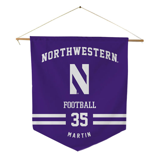 Northwestern - NCAA Football : Sean Martin - Pennant - 18" x 21"-0