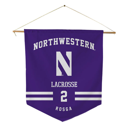 Northwestern - NCAA Women's Lacrosse : Jaylen Rosga - Pennant - 18" x 21"-0