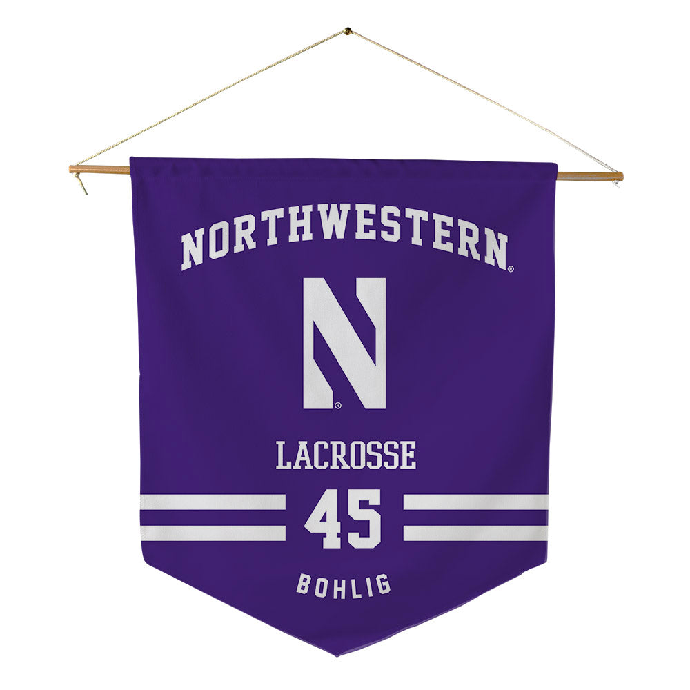 Northwestern - NCAA Women's Lacrosse : Emerson Bohlig - Pennant - 18" x 21"-0