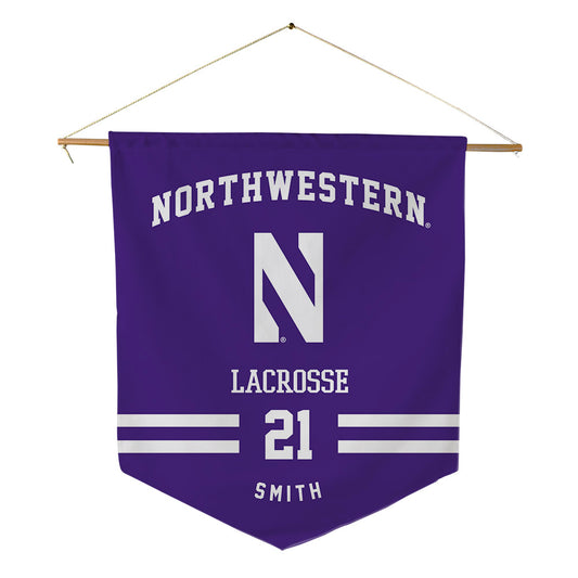 Northwestern - NCAA Women's Lacrosse : Madison Smith - Pennant - 18" x 21"-0
