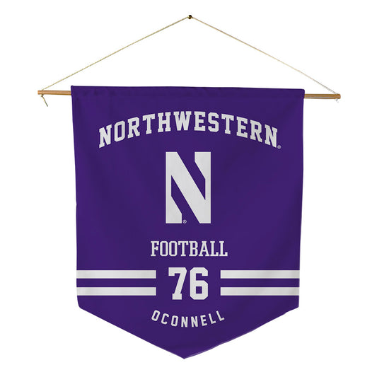 Northwestern - NCAA Football : Michael OConnell - Pennant - 18" x 21"-0
