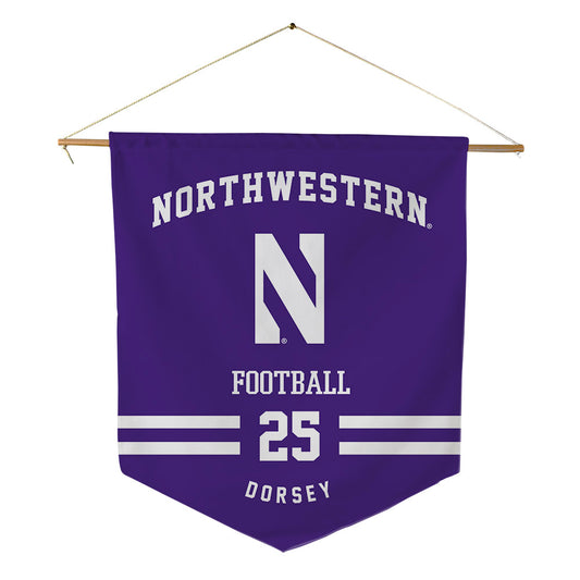 Northwestern - NCAA Football : Marquet Dorsey - Pennant - 18" x 21"-0