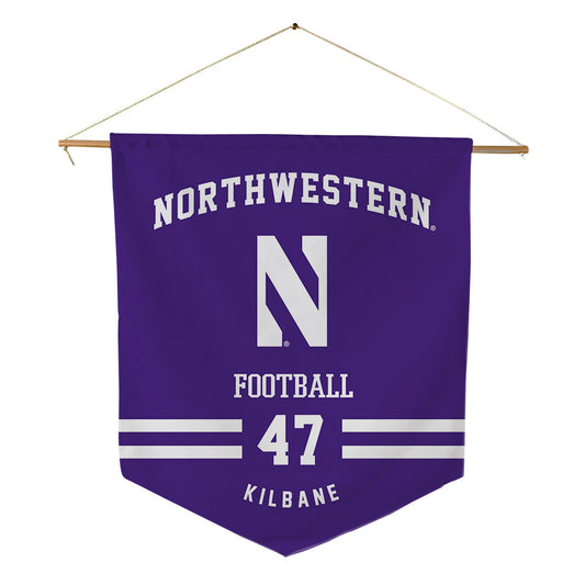 Northwestern - NCAA Football : Michael Kilbane - Pennant - 18" x 21"-0