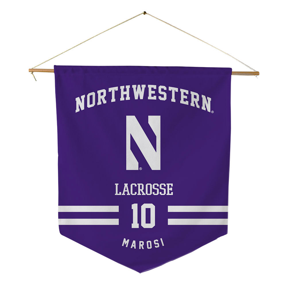 Northwestern - NCAA Women's Lacrosse : Claire Marosi - Pennant - 18" x 21"-0