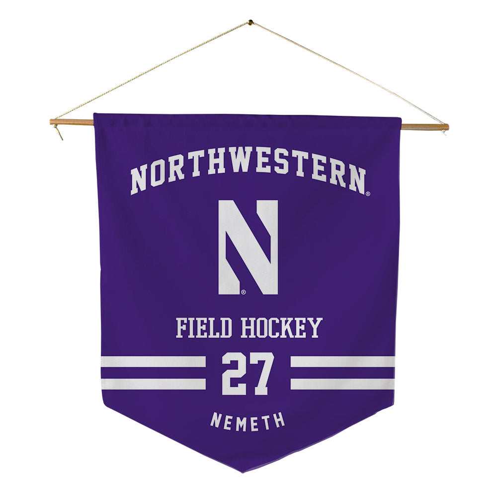 Northwestern - NCAA Women's Field Hockey : Nadia Nemeth - Pennant - 18" x 21"-0