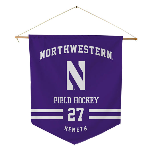 Northwestern - NCAA Women's Field Hockey : Nadia Nemeth - Pennant - 18" x 21"-0