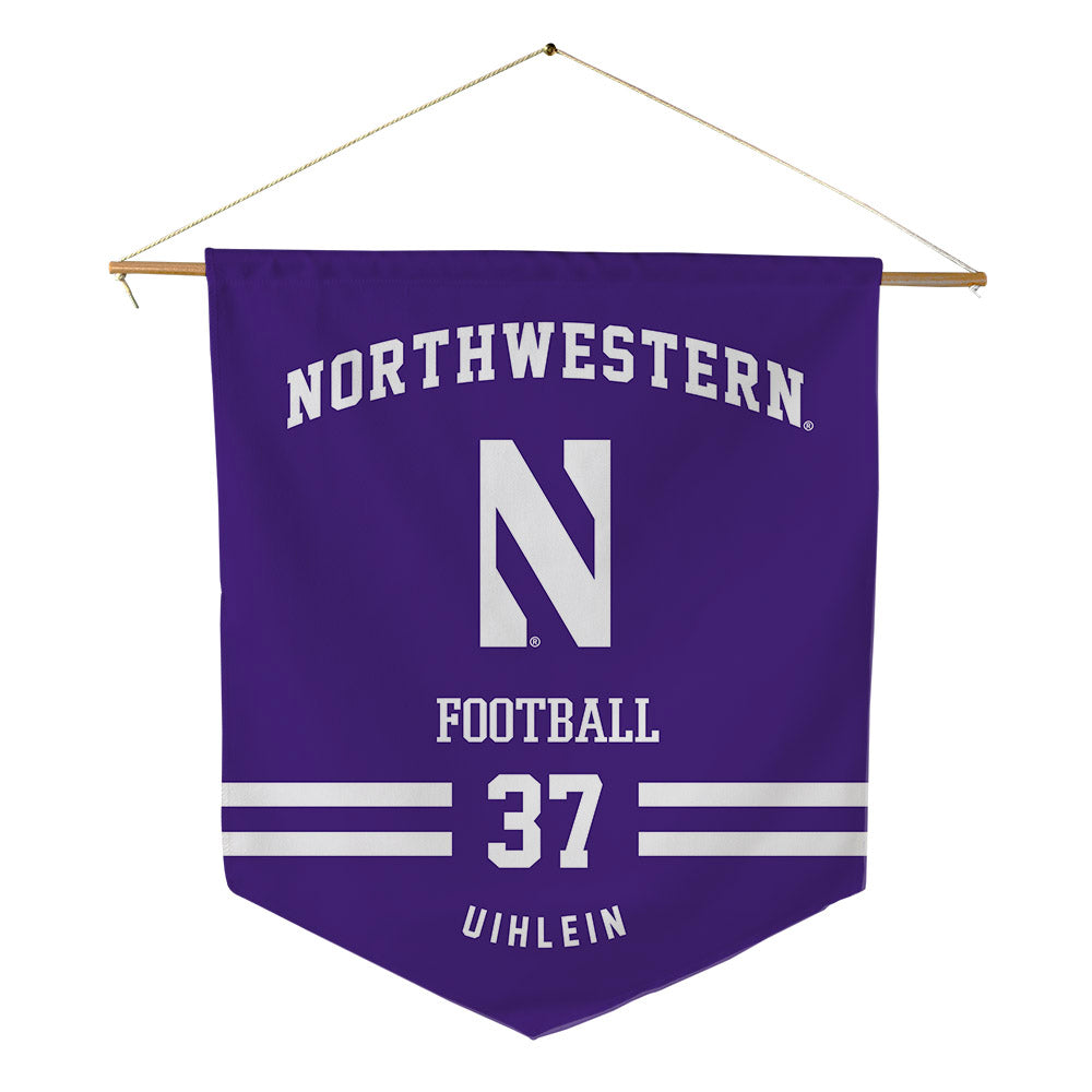 Northwestern - NCAA Football : Mac Uihlein - Pennant - 18" x 21"-0