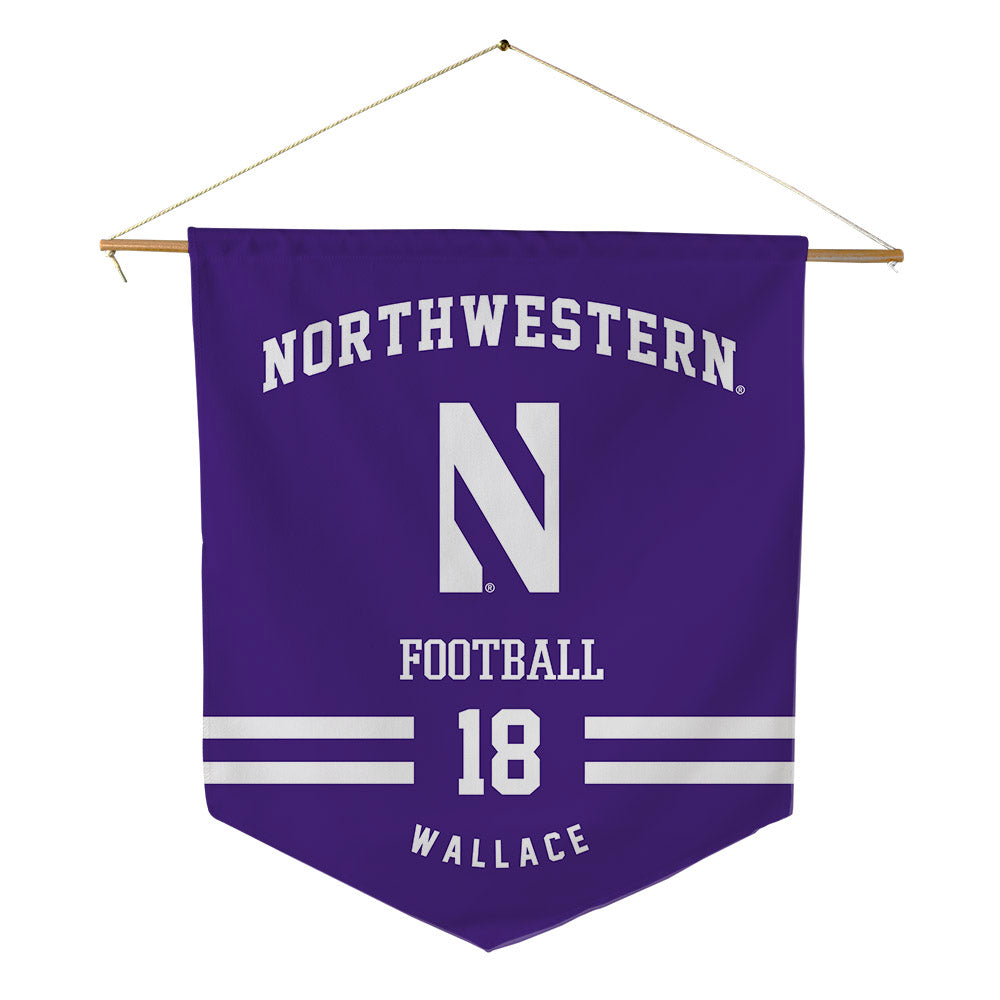 Northwestern - NCAA Football : Garner Wallace - Pennant - 18" x 21"-0