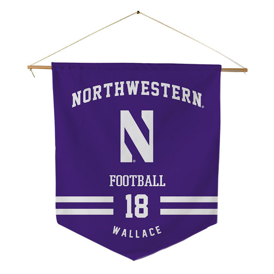 Northwestern - NCAA Football : Garner Wallace - Pennant - 18" x 21"-0