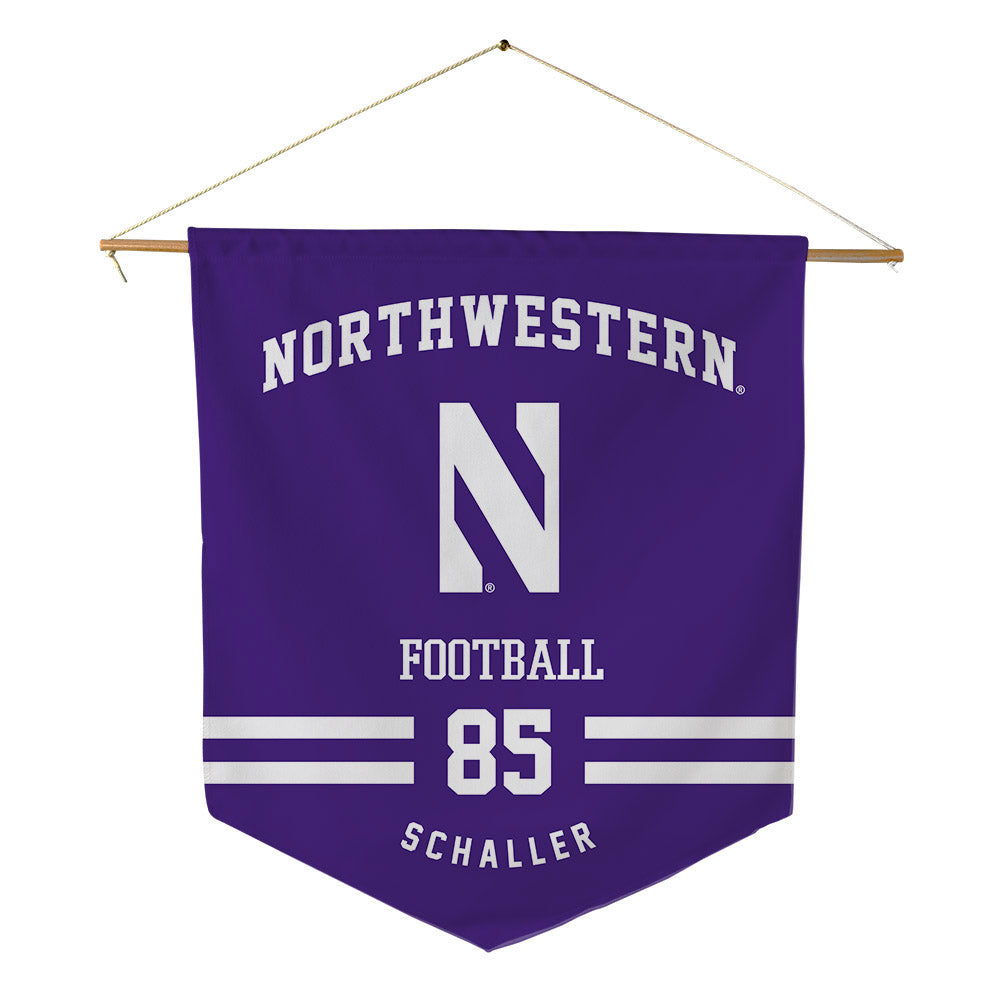 Northwestern - NCAA Football : Patrick Schaller - Pennant - 18" x 21"-0