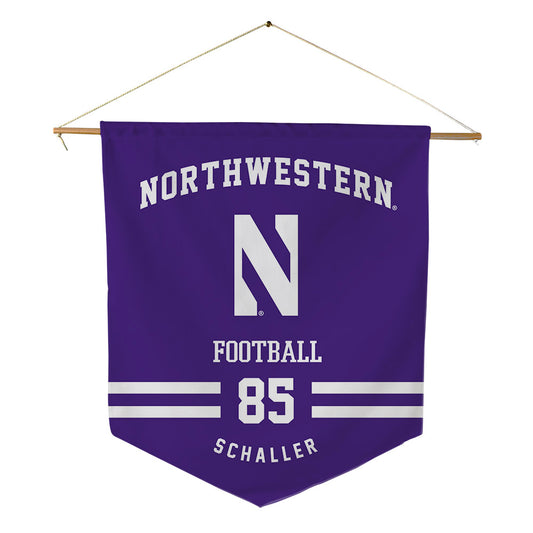 Northwestern - NCAA Football : Patrick Schaller - Pennant - 18" x 21"-0