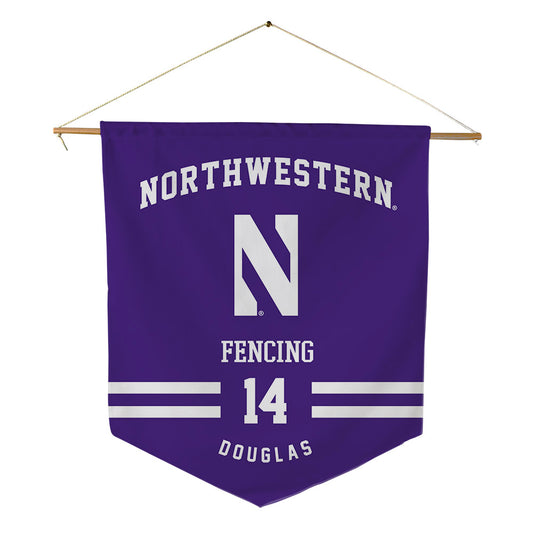 Northwestern - NCAA Women's Fencing : Julia Douglas - Pennant - 18" x 21"-0