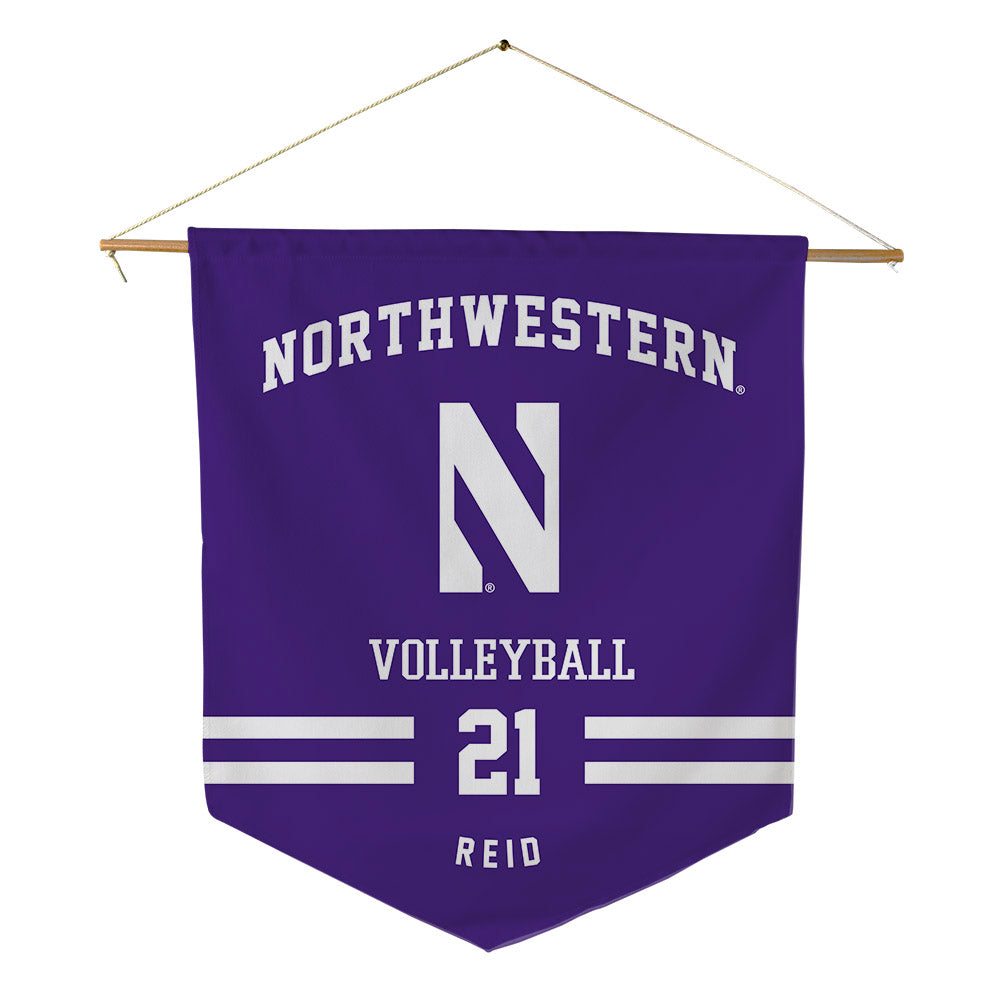 Northwestern - NCAA Women's Volleyball : Rylen Reid - Pennant - 18" x 21"-0