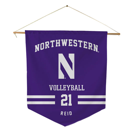 Northwestern - NCAA Women's Volleyball : Rylen Reid - Pennant - 18" x 21"-0