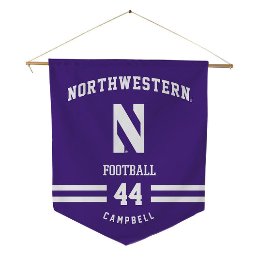 Northwestern - NCAA Football : Callen Campbell - Pennant - 18" x 21"-0