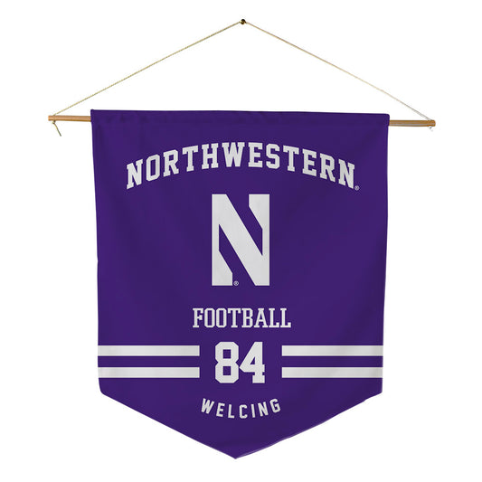 Northwestern - NCAA Football : Hunter Welcing - Pennant - 18" x 21"-0
