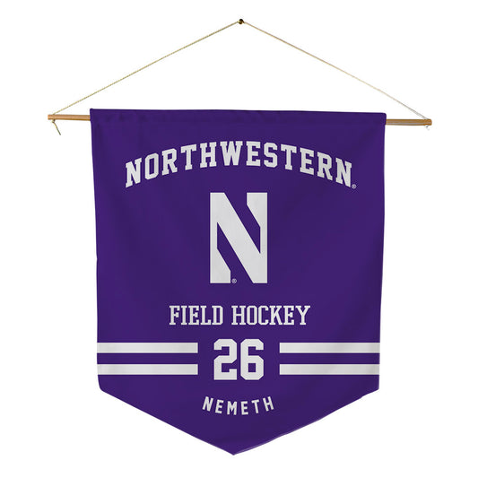 Northwestern - NCAA Women's Field Hockey : Eva Nemeth - Pennant - 18" x 21"-0
