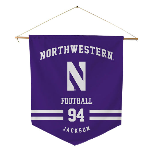 Northwestern - NCAA Football : Miguel Jackson - Pennant - 18" x 21"-0