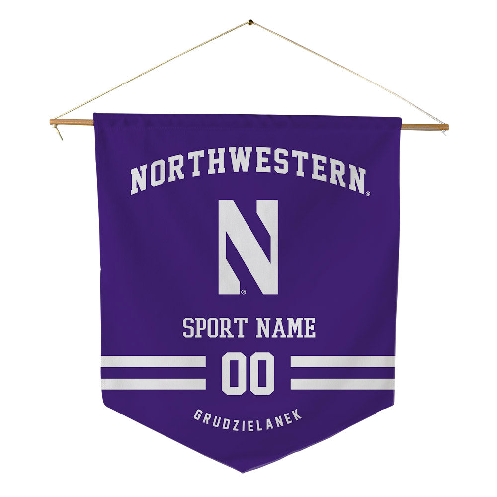 Northwestern - NCAA Softball : Riley Grudzielanek - Pennant - 18" x 21"-0