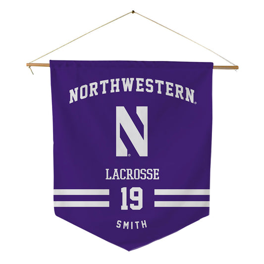 Northwestern - NCAA Women's Lacrosse : Samantha Smith - Pennant - 18" x 21"-0