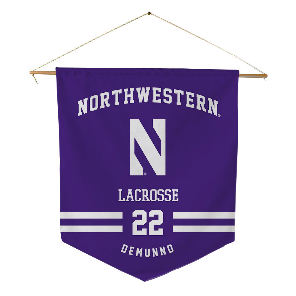 Northwestern - NCAA Women's Lacrosse : Serafina DeMunno - Pennant - 18" x 21"-0
