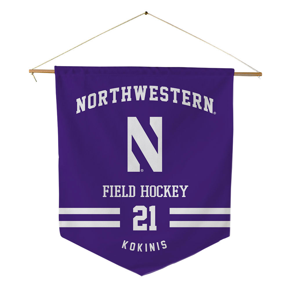 Northwestern - NCAA Women's Field Hockey : Ella Kokinis - Pennant - 18" x 21"-0