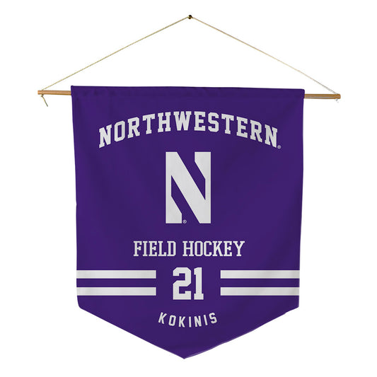 Northwestern - NCAA Women's Field Hockey : Ella Kokinis - Pennant - 18" x 21"-0
