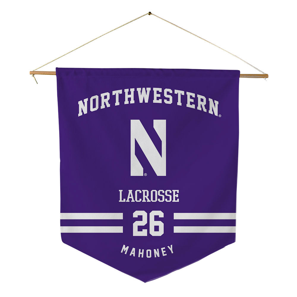 Northwestern - NCAA Women's Lacrosse : Bricin Mahoney - Pennant - 18" x 21"-0