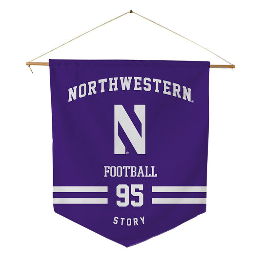 Northwestern - NCAA Football : Najee Story - Pennant - 18" x 21"-0