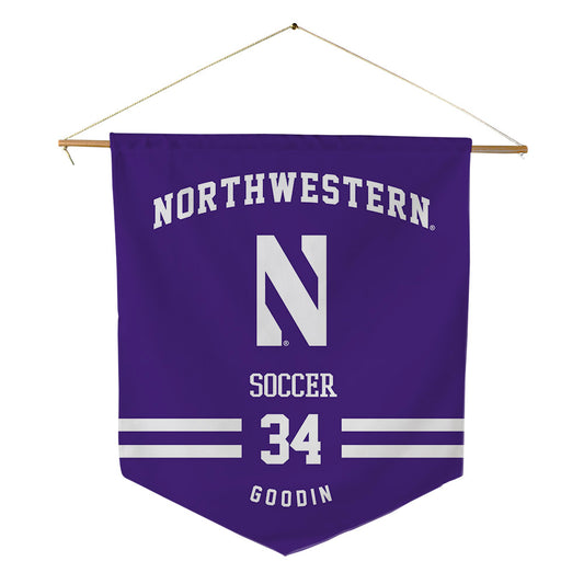 Northwestern - NCAA Women's Soccer : Ava Goodin - Pennant - 18" x 21"-0